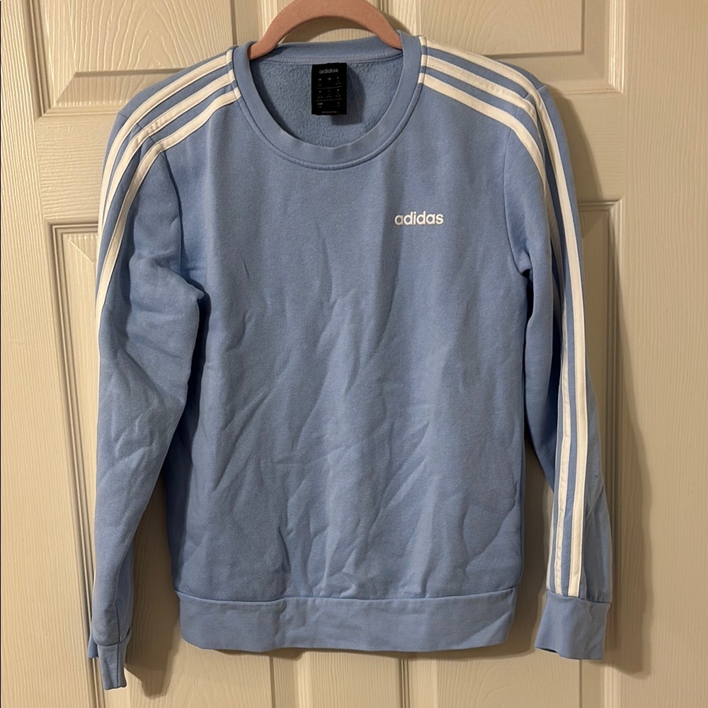 Adidas Light Blue Crewneck Sweater
